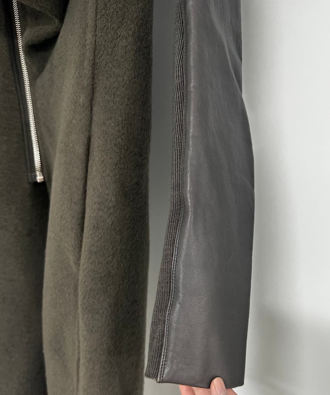 Rick Owens 14FW 아카이브 캐시미어 카프스킨 롱 코트 상품이미지4