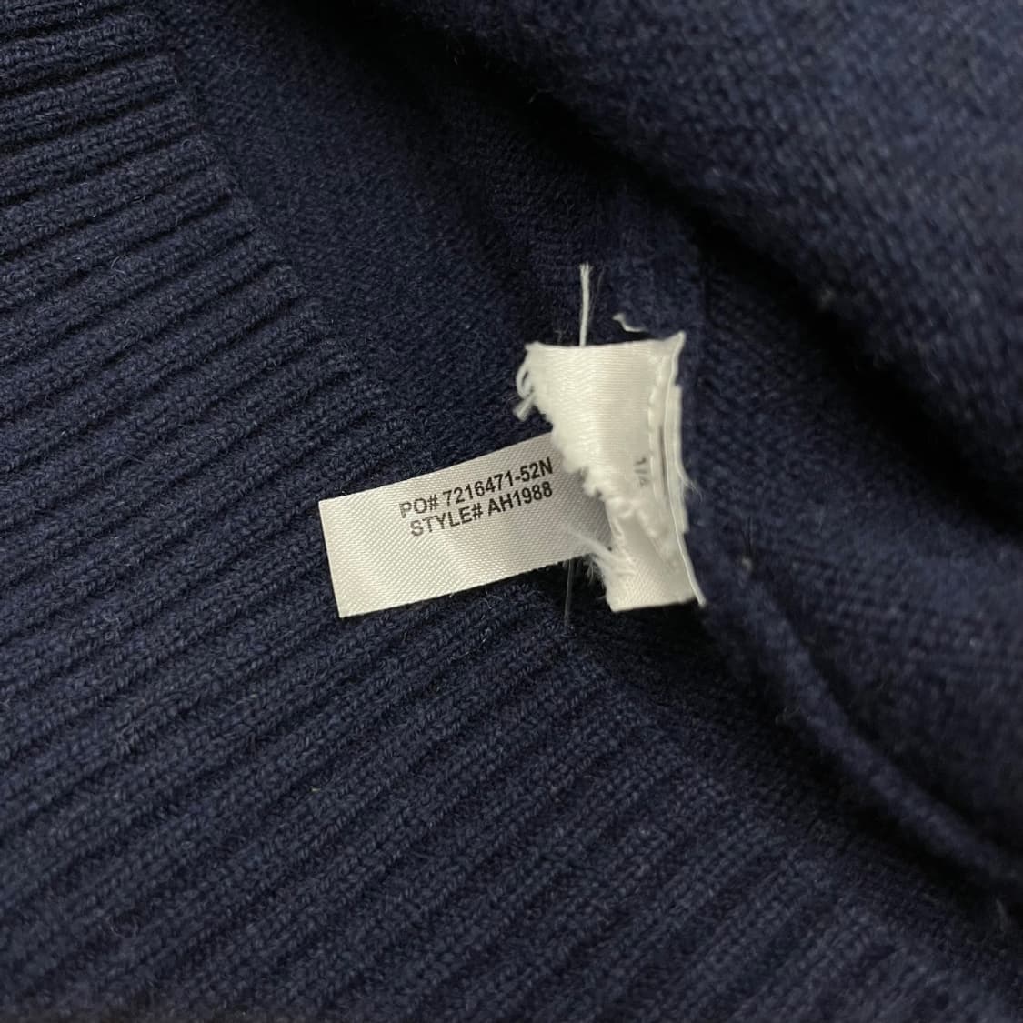 라코스테 로고 네이비 니트 S 상품이미지5