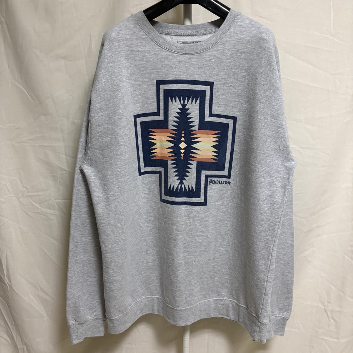 펜들턴 네이티브 아메리칸 나바호 프린트 맨투맨 스웻셔츠 / 그레이, XL 상품이미지1