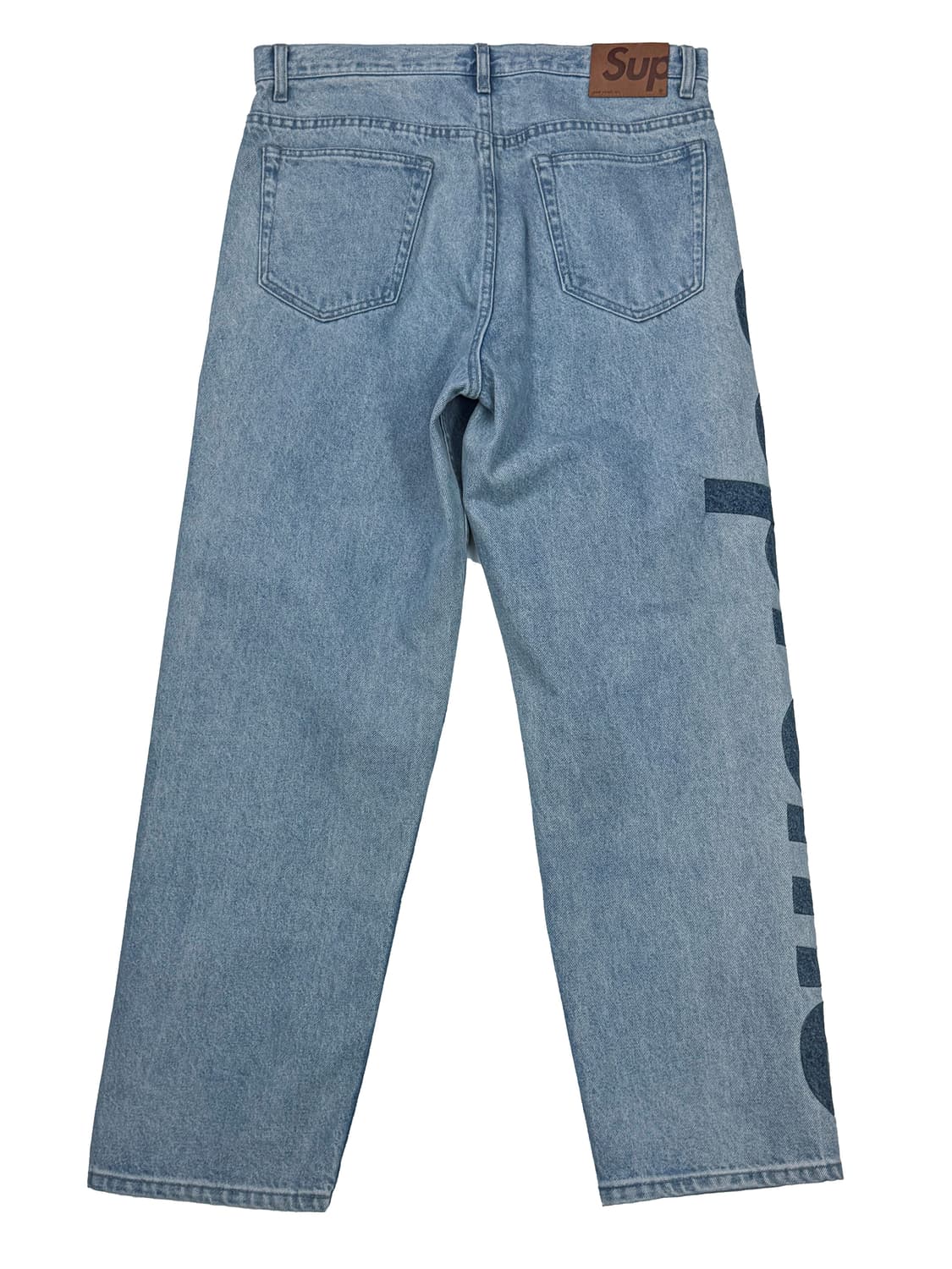 슈프림 인셋 로고 진 워시드 블루 상품이미지8