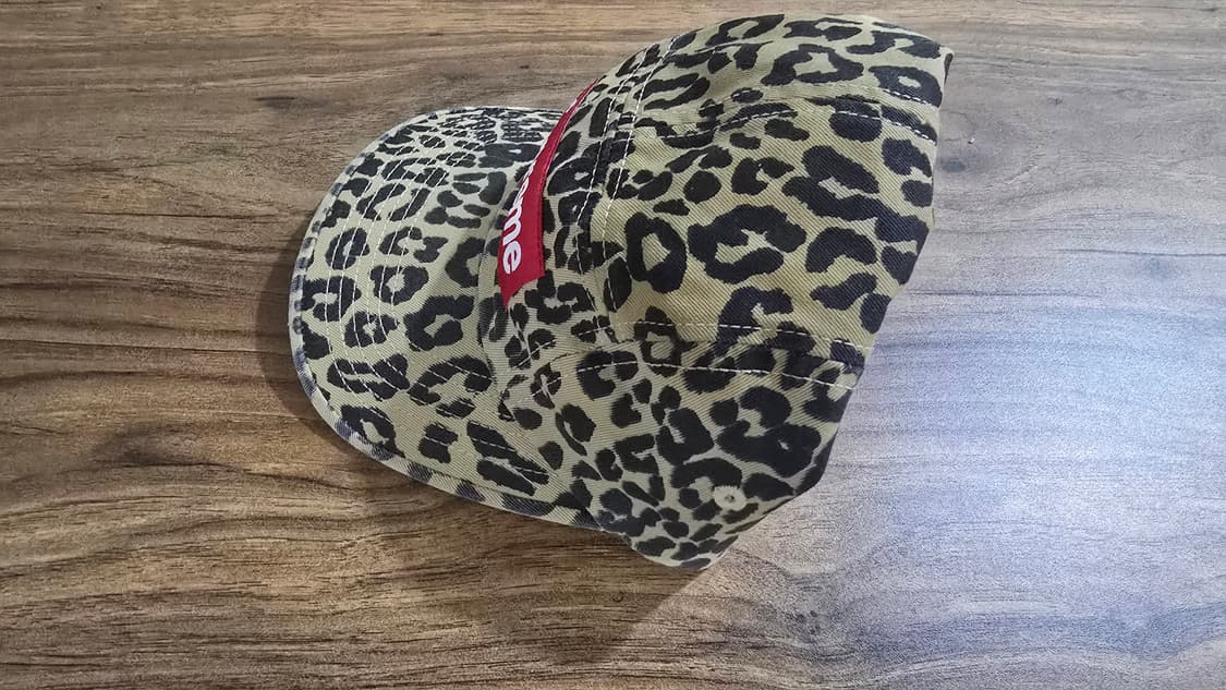 슈프림 워시드 치노 트윌 캠프캡 레오파드  23FW 상품이미지2