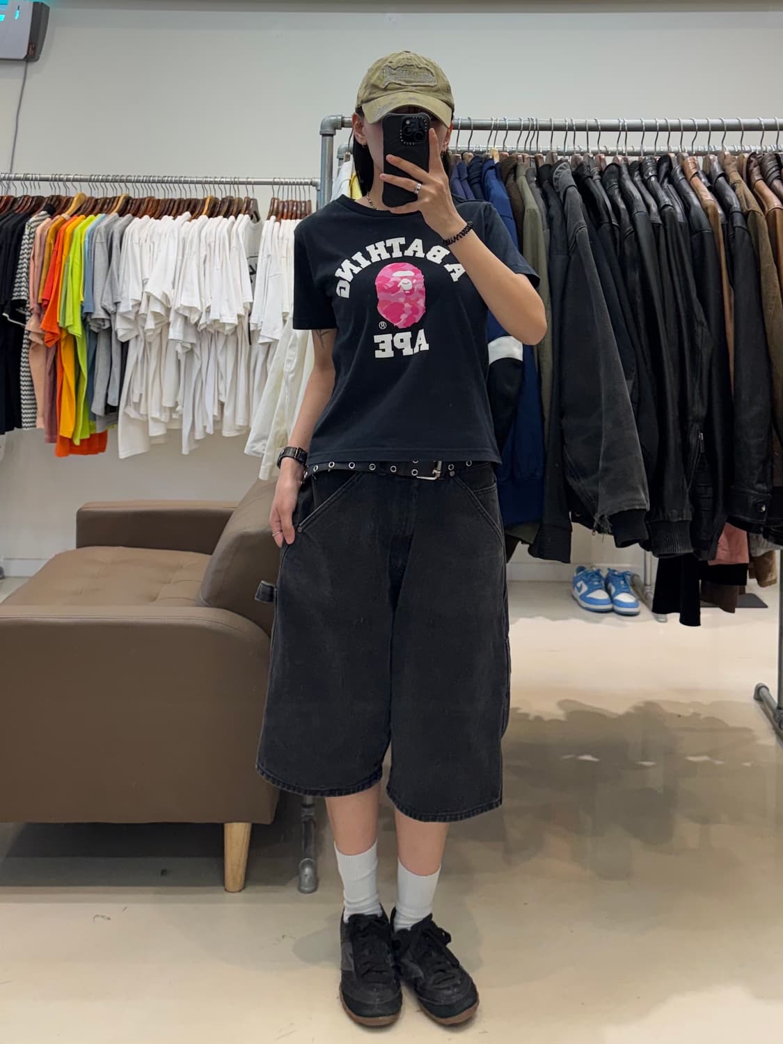 베이프 카모 컬리지 티셔츠 상품이미지8