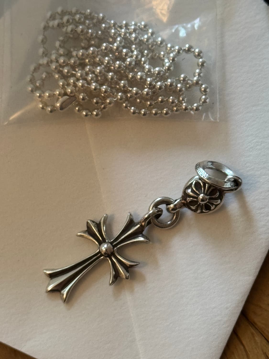 크롬하츠 원볼타이니 크로스 30“볼체인 상품이미지2