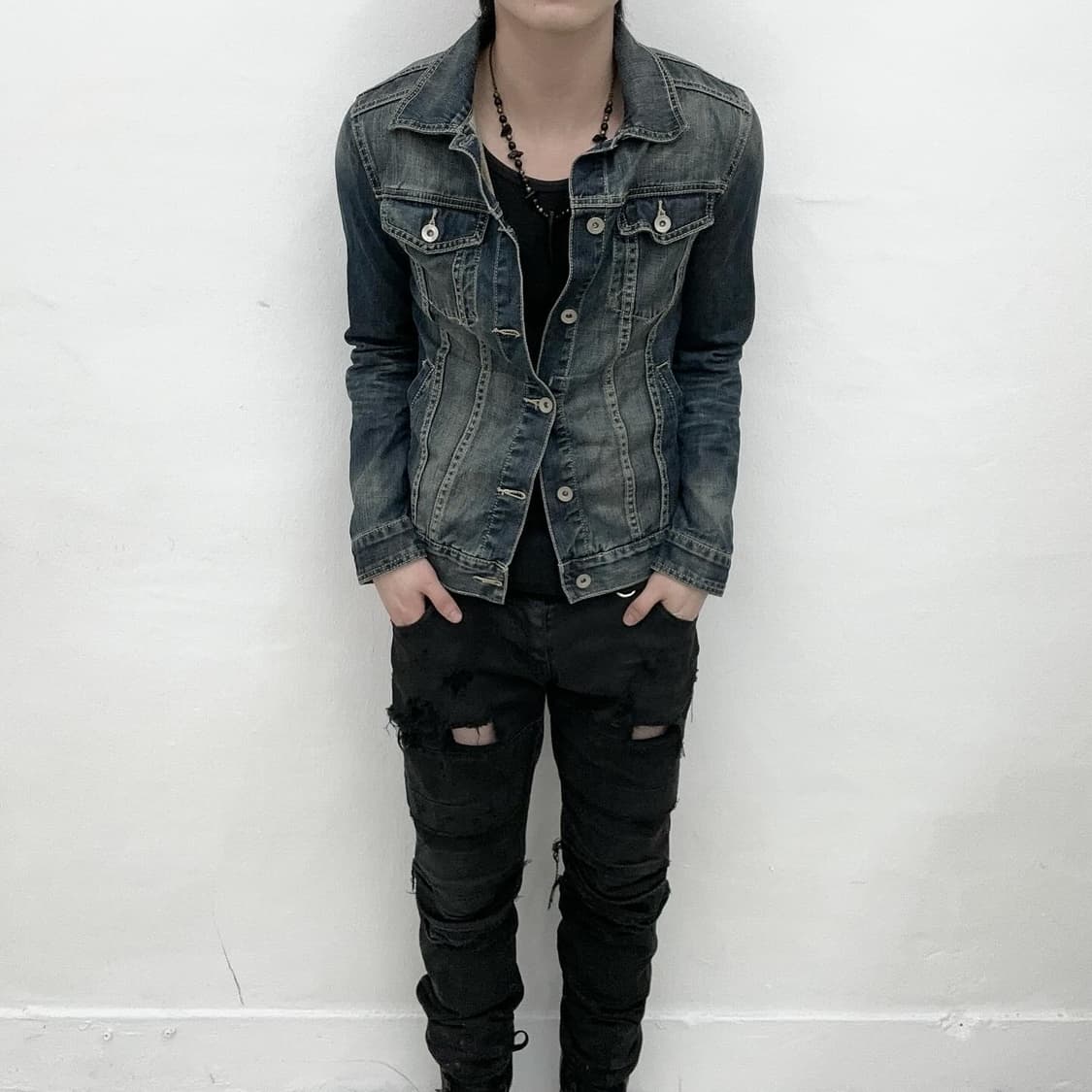 roshell washing denim jacket 상품이미지2
