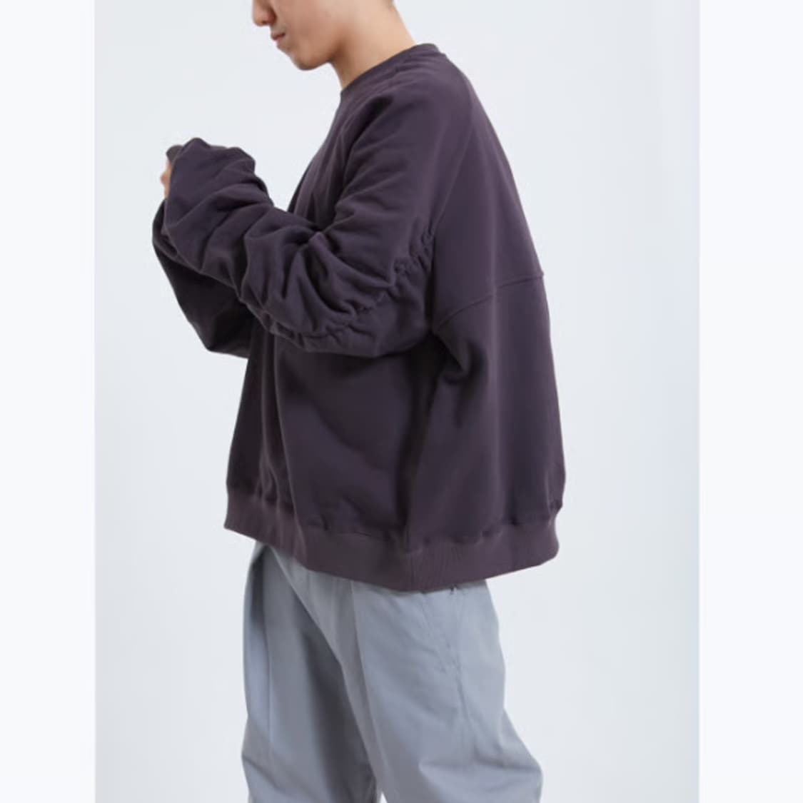 Hono Shirring Sweatshirt vintage gray 상품이미지1