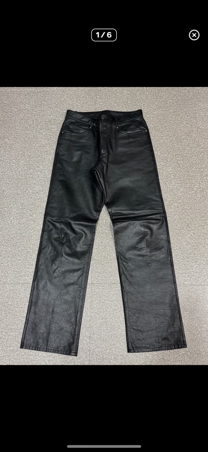 장폴고티에 아카이브 레더 팬츠M 상품이미지2