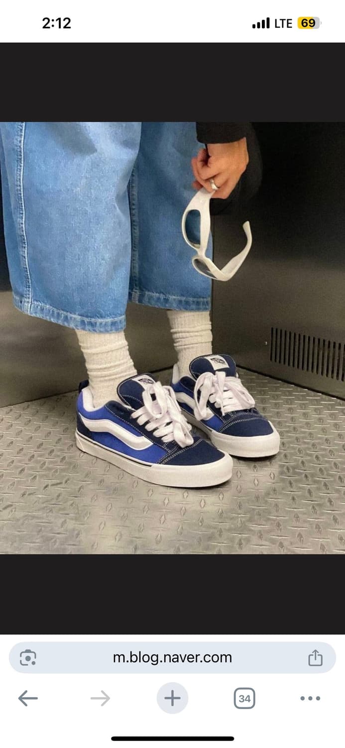 [Vans] 반스 뉴스쿨 네이비/트루화이트 새상품 290 상품이미지1