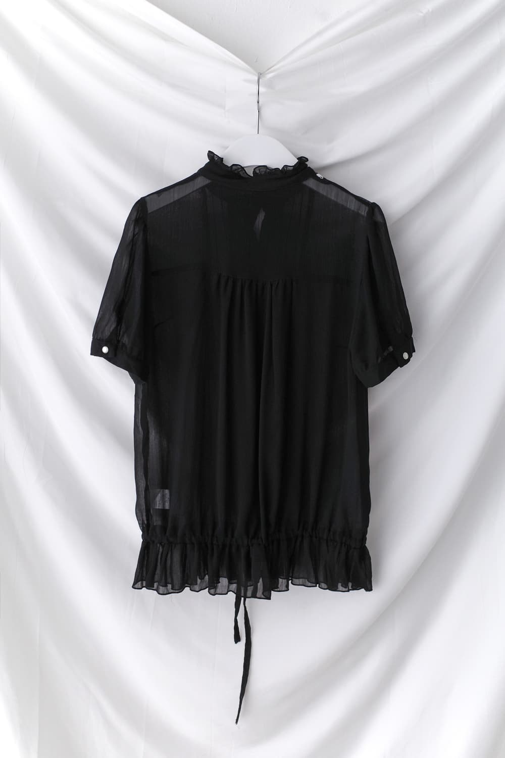 lace see-through half blouse 상품이미지2