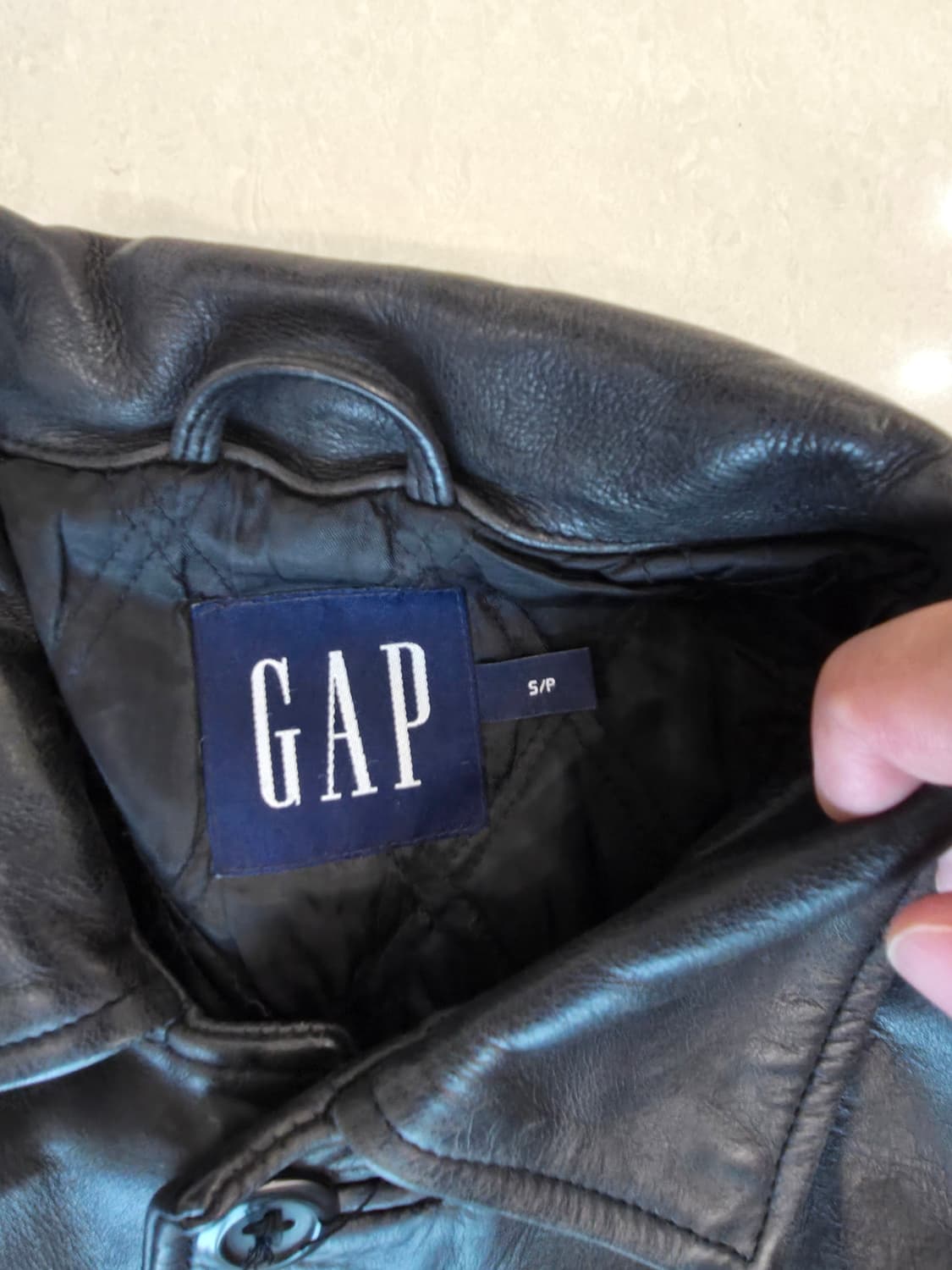 올드 갭 레더 카코트 S / GAP LEATHER CAR COAT S 상품이미지3