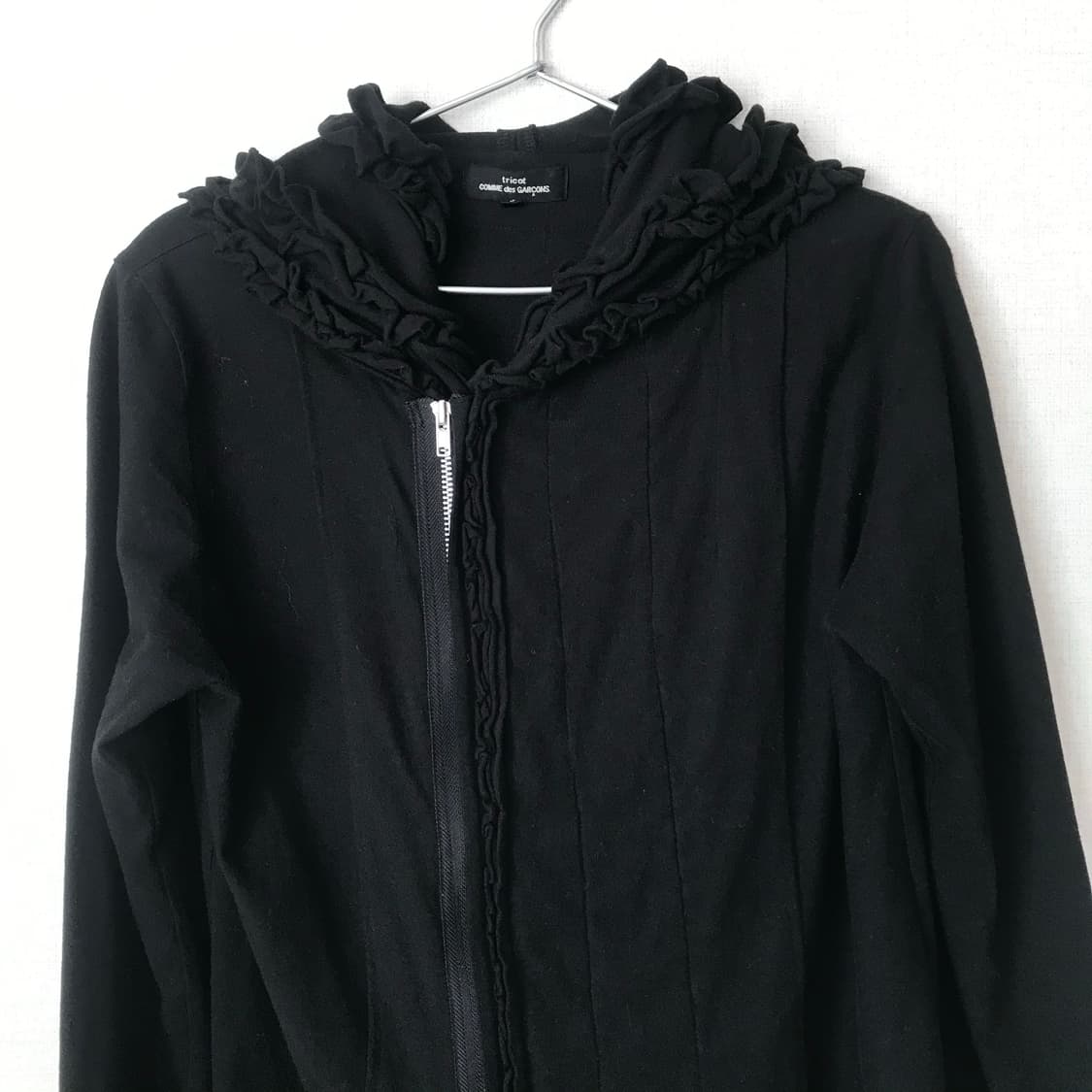 꼼데가르송 트리콧 언발란스 후드 집업 상품이미지2