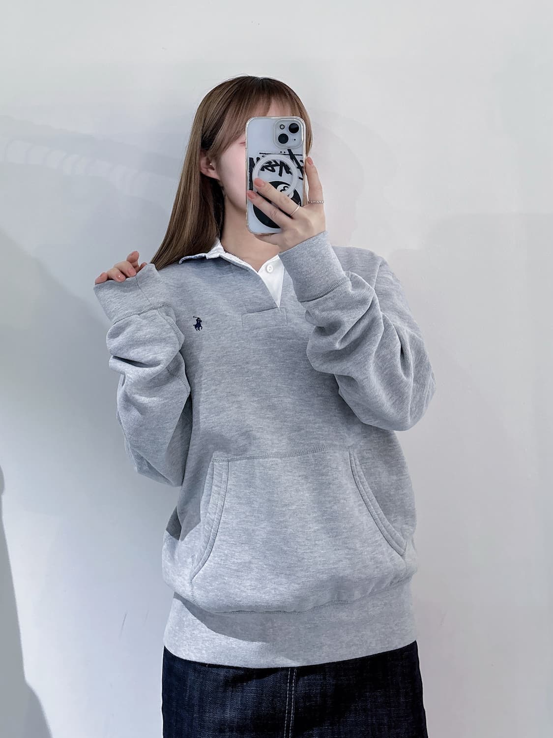 폴로랄프로렌 네이비포니 그레이 럭비티 상품이미지2