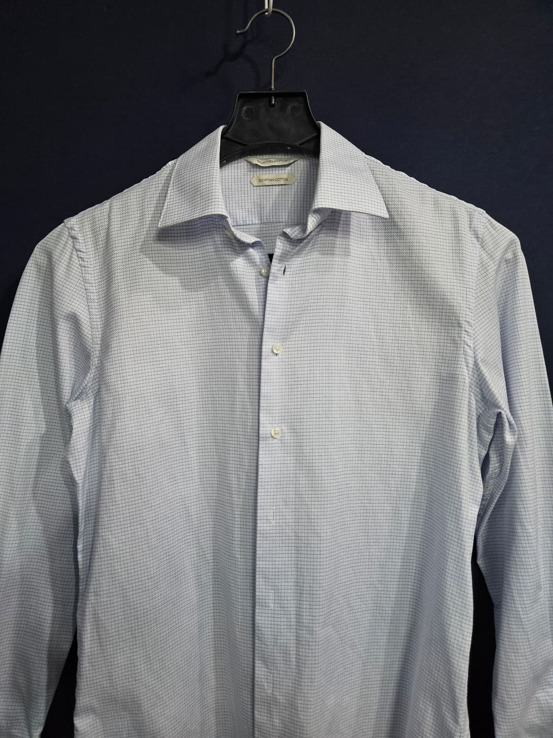 수트서플라이 체크 남성 슬림핏 95 긴팔셔츠  상품이미지7