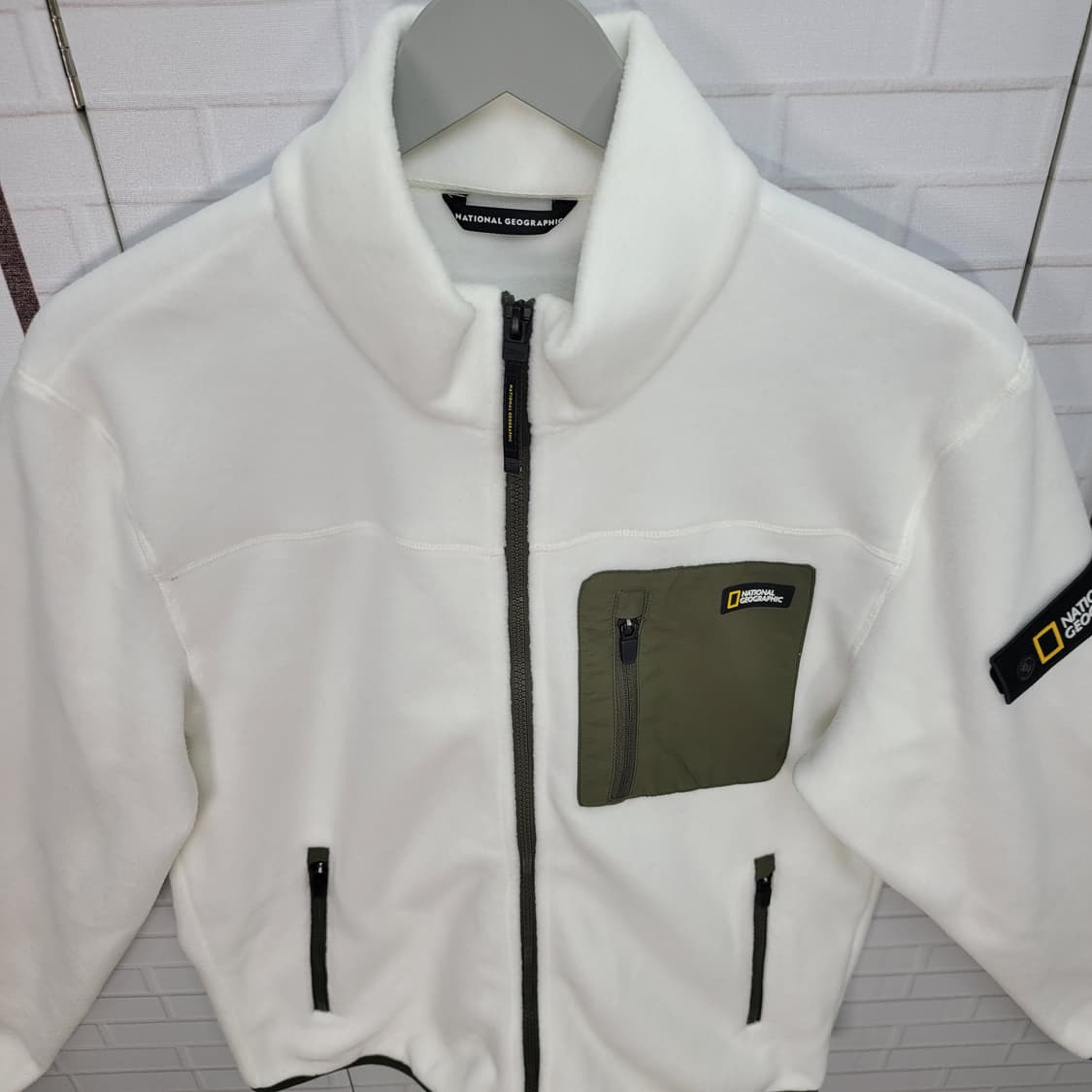 내셔널지오그래픽 스탠넥 후리스 집업 자켓 남여공용 L사이즈 거의새옷 상품이미지3