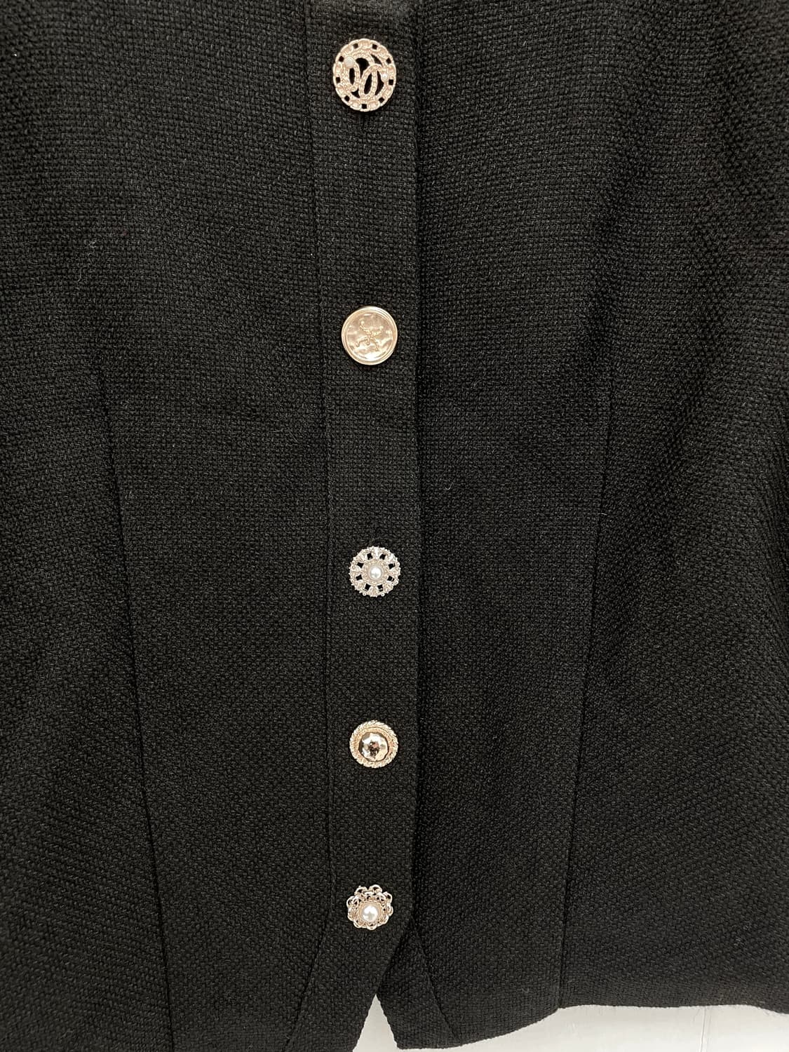 엘메르시(elMeRci) 골드 보석 버튼 트위드 자켓 상품이미지6