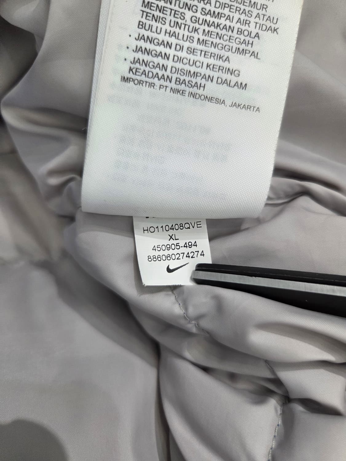 나이키 블루 구스다운 패딩_XL 상품이미지6