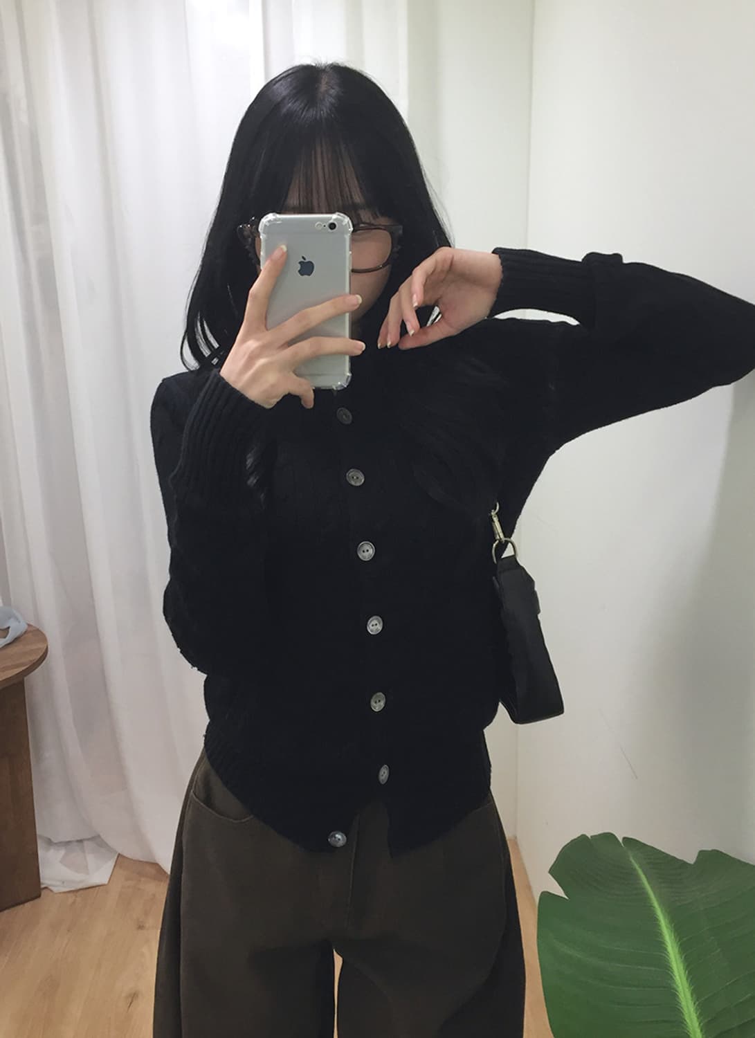 여성 폴로 버튼 니트 가디건 95 상품이미지1