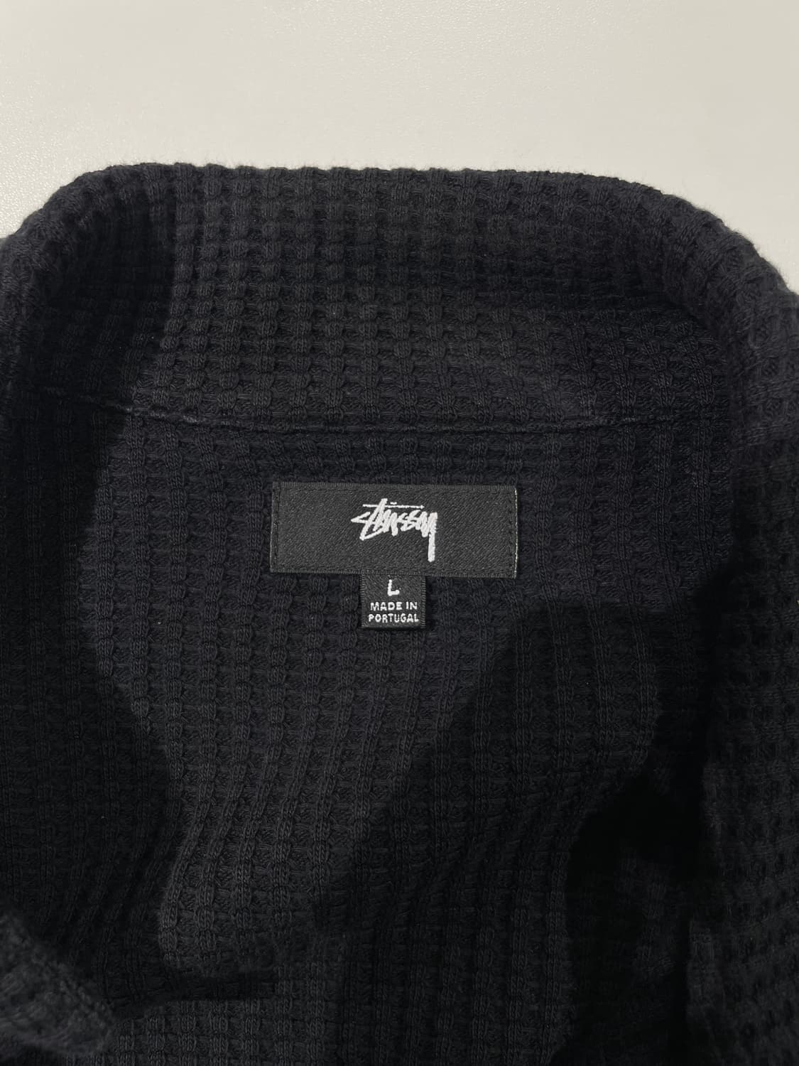 스투시 블랙 빅 써멀 와플 집업 자켓 상품이미지7