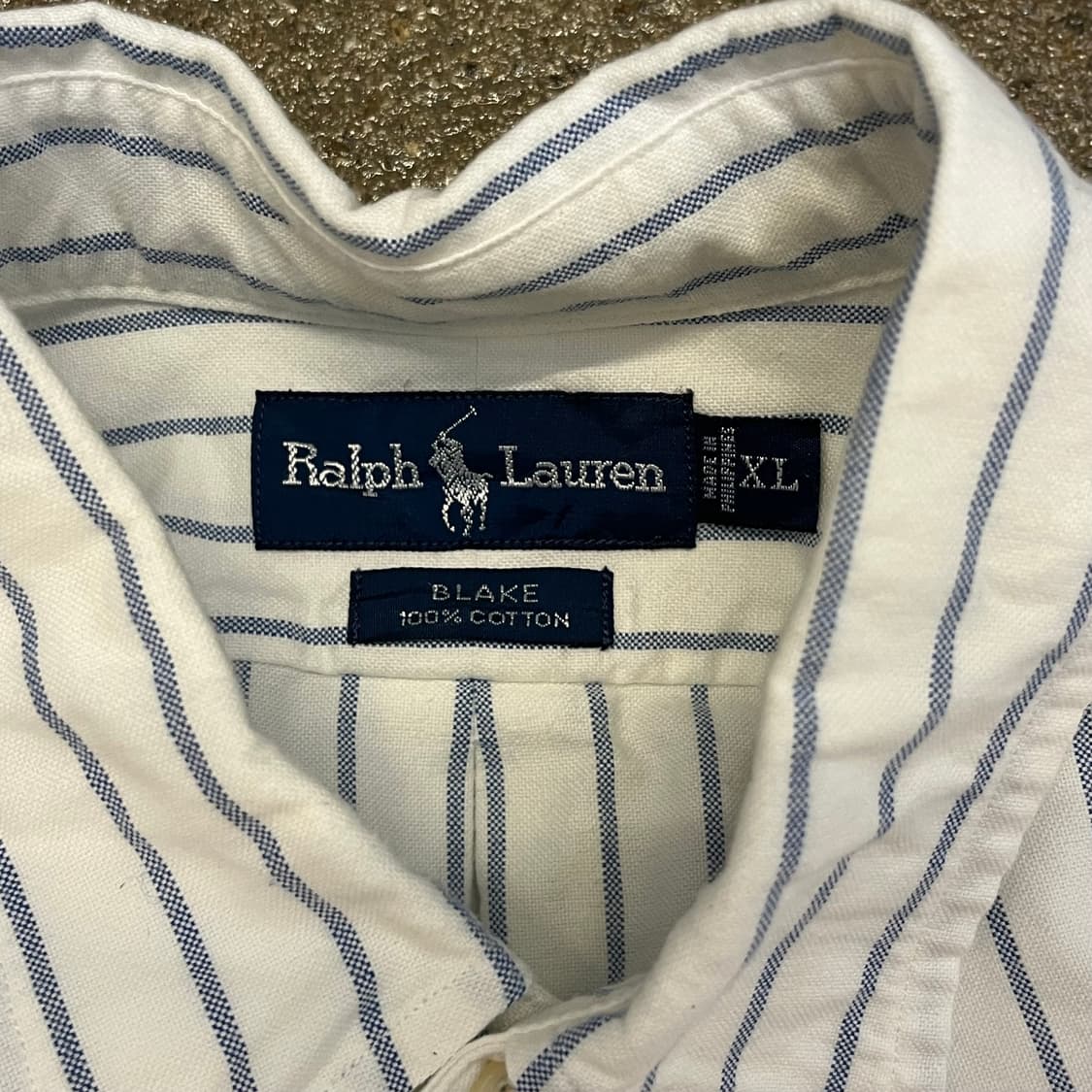 미국 빈티지 폴로 랄프로렌 스트라이프셔츠 남방 상품이미지4