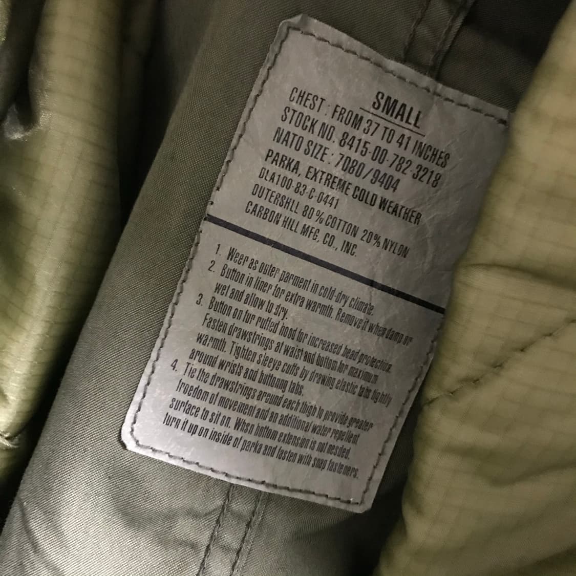 미군 m65 개파카 오리지널 피쉬테일 상태굿 상품이미지4