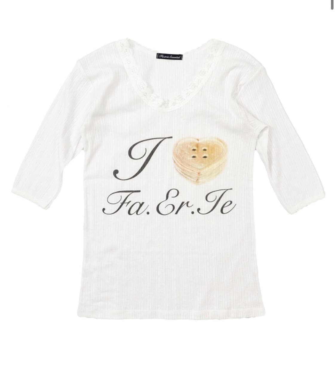 샵페어리 fa.er.ie lace T-shirt (ivory) 상품이미지1