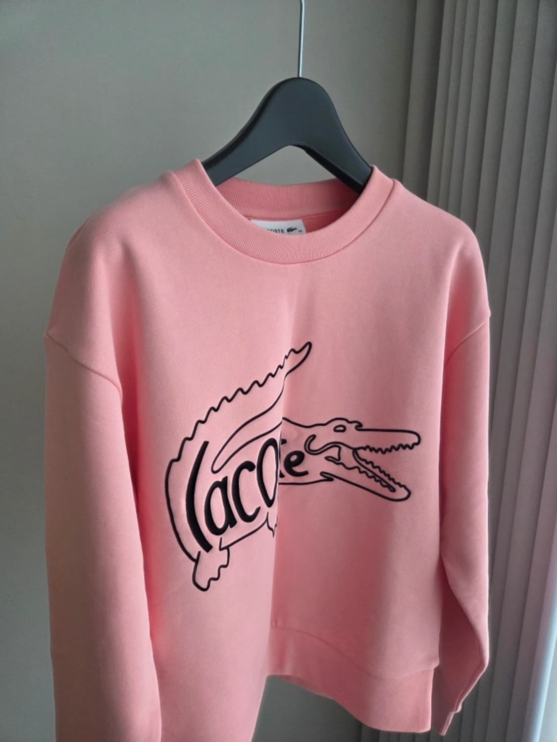 (새상품) 라코스테 lacoste 핑크 빅로고 맨투맨 상품이미지3