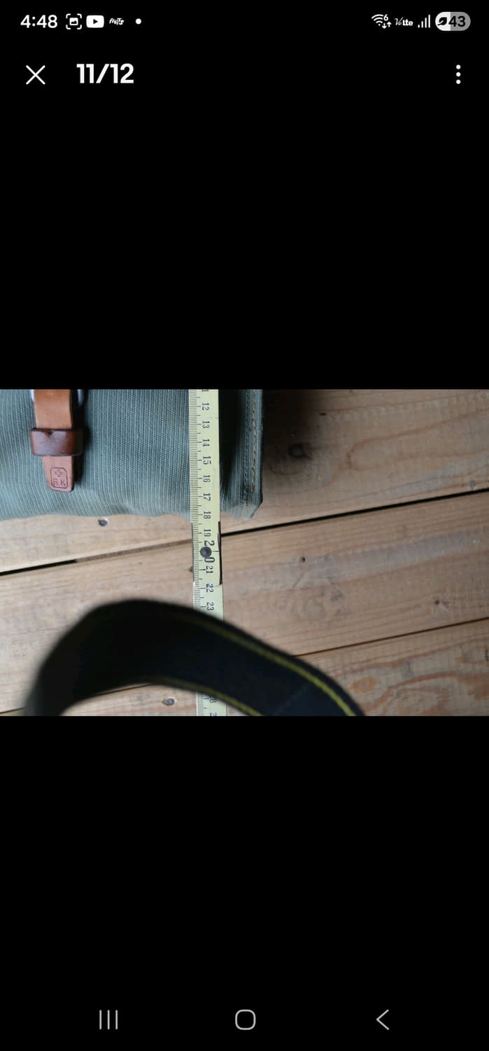 스위스군 캔버스 가죽 가방 상품이미지9