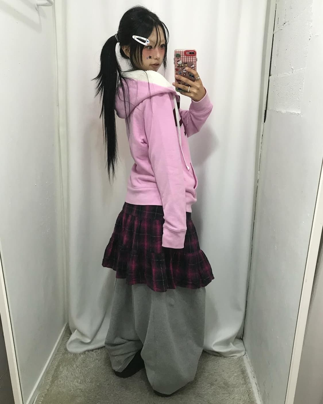 GAP Baby Pink Fleece Hood Zip-Up 상품이미지5