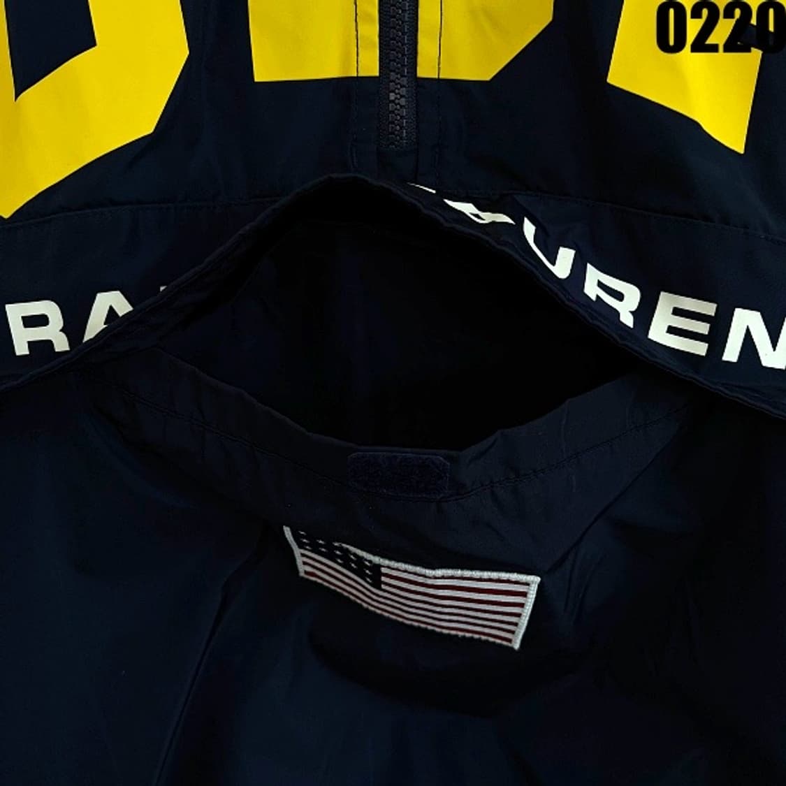 폴로 랄프로렌 USA 빅로고 성조기 아노락 M 0220  상품이미지4