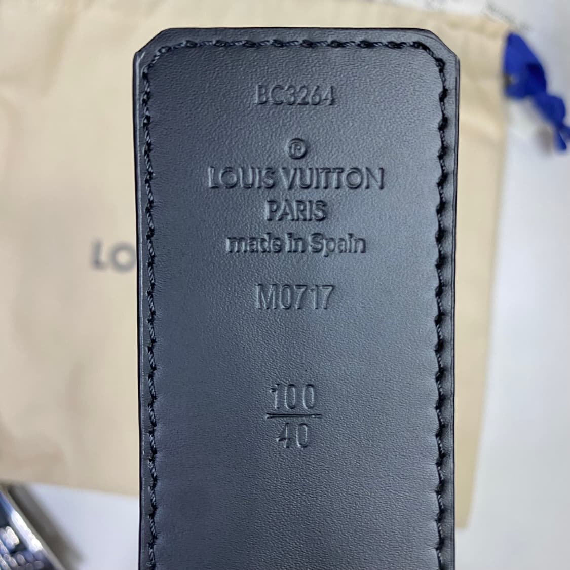 [24SS,풀구성]루이비통 LV 쉐도우 40MM 리버서블 모노그램 벨트 상품이미지8