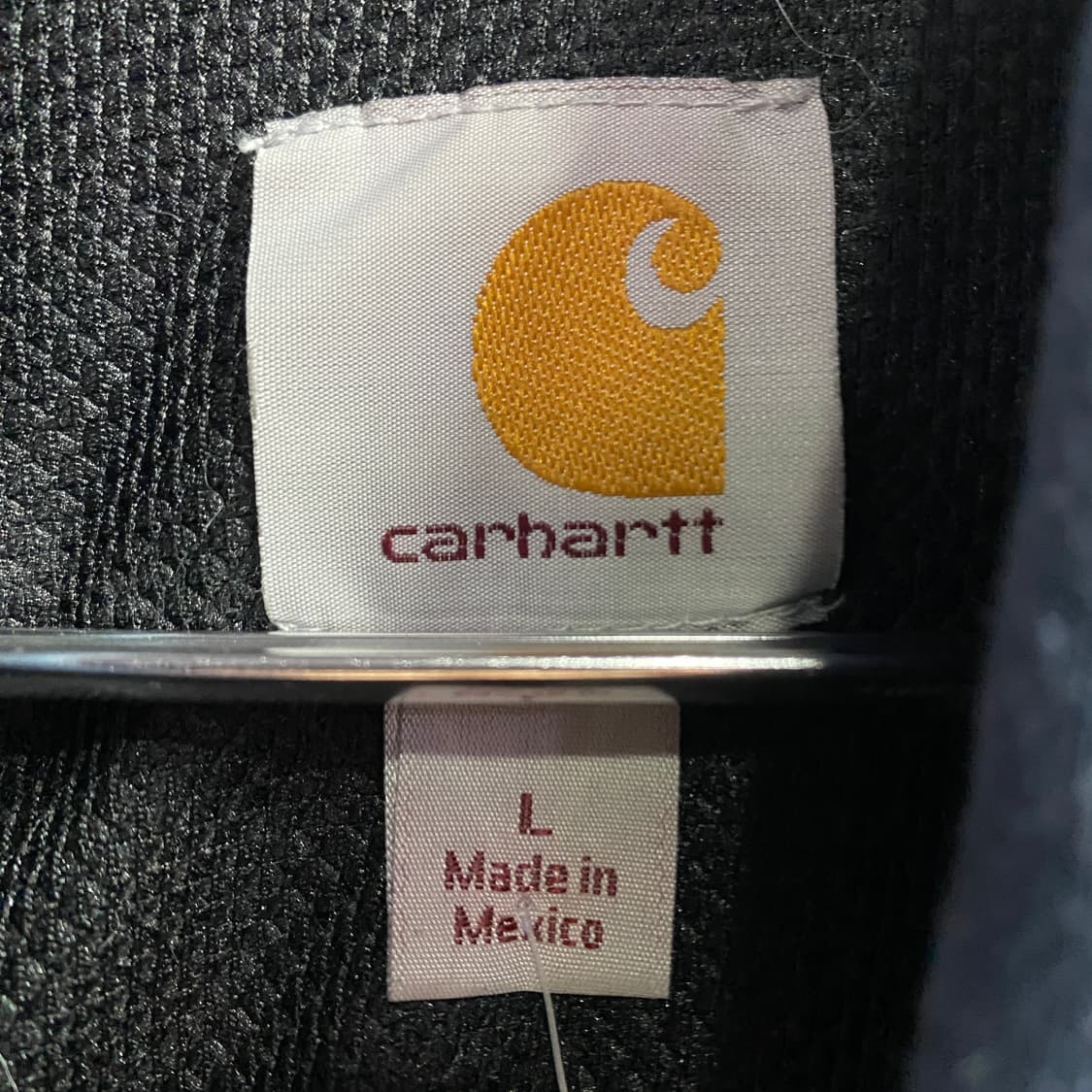 칼하트 포켓로고 헤비웨이트 네이비 후드집업 B3818 상품이미지5