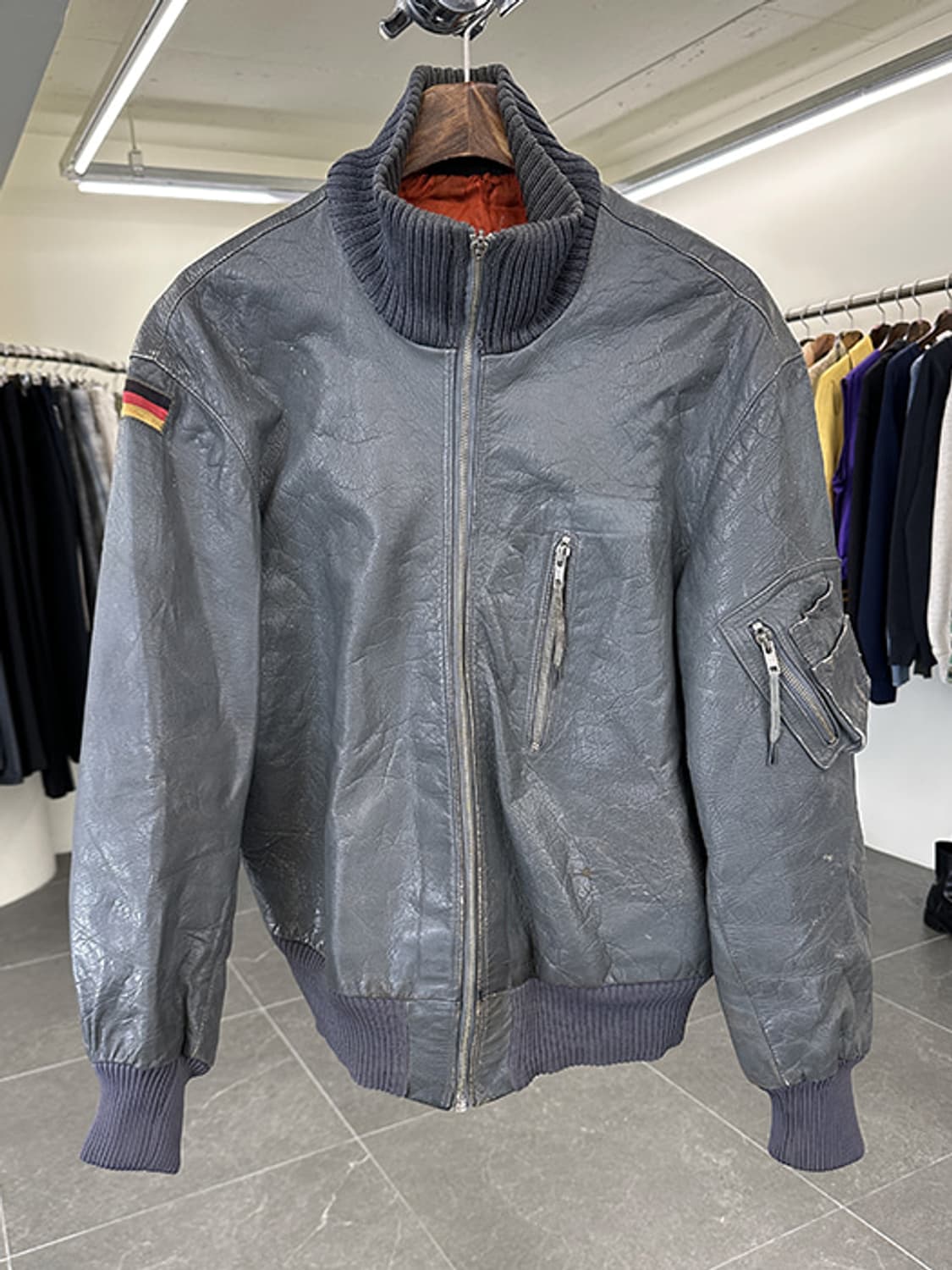 80'S GERMAN FLIGHT BOMBER_ goat skin (L) 상품이미지1