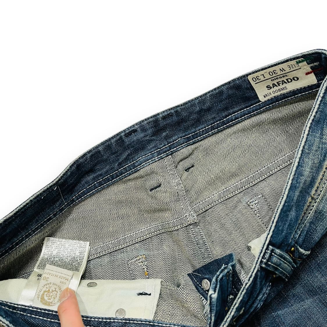 디젤 리페어드 디스트로이드 크랙 워시드 데님 팬츠 상품이미지7