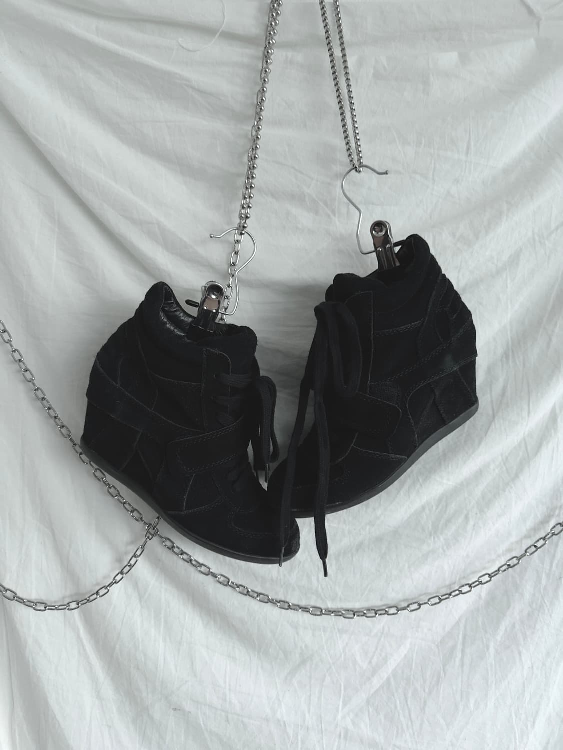 ash 아쉬 베아 트리플블랙 히든 웨지힐 스니커즈 상품이미지1