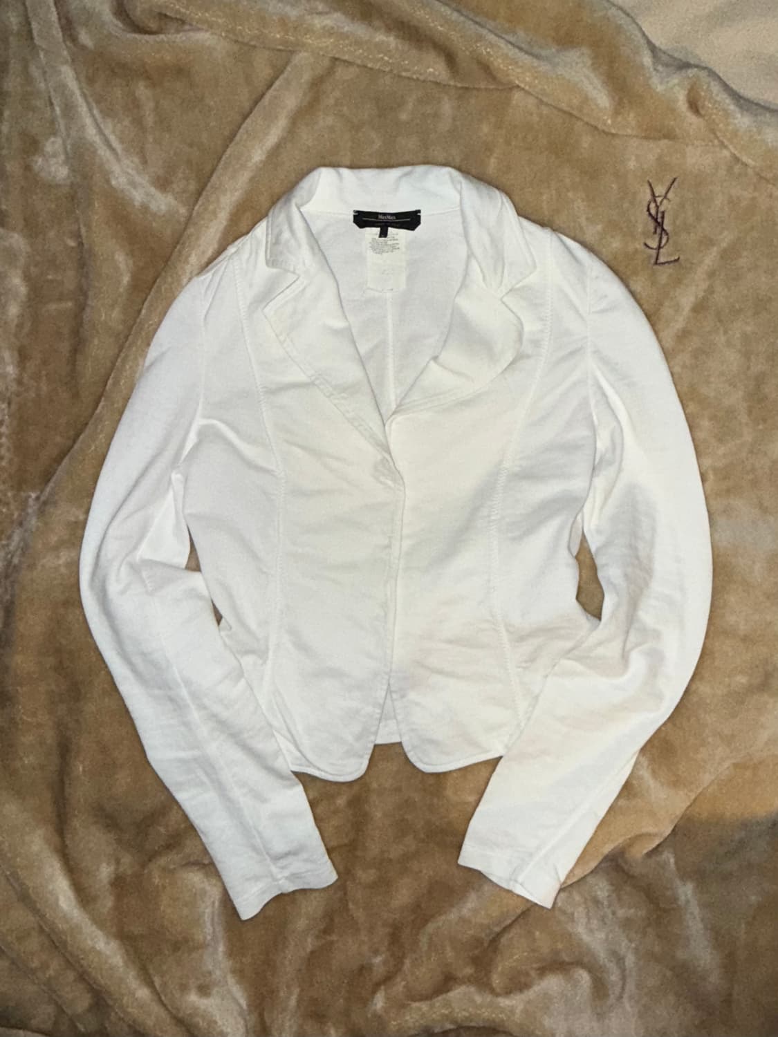 Max Mara (weekend) 화이트 저지 가디건형 자켓 S 상품이미지2