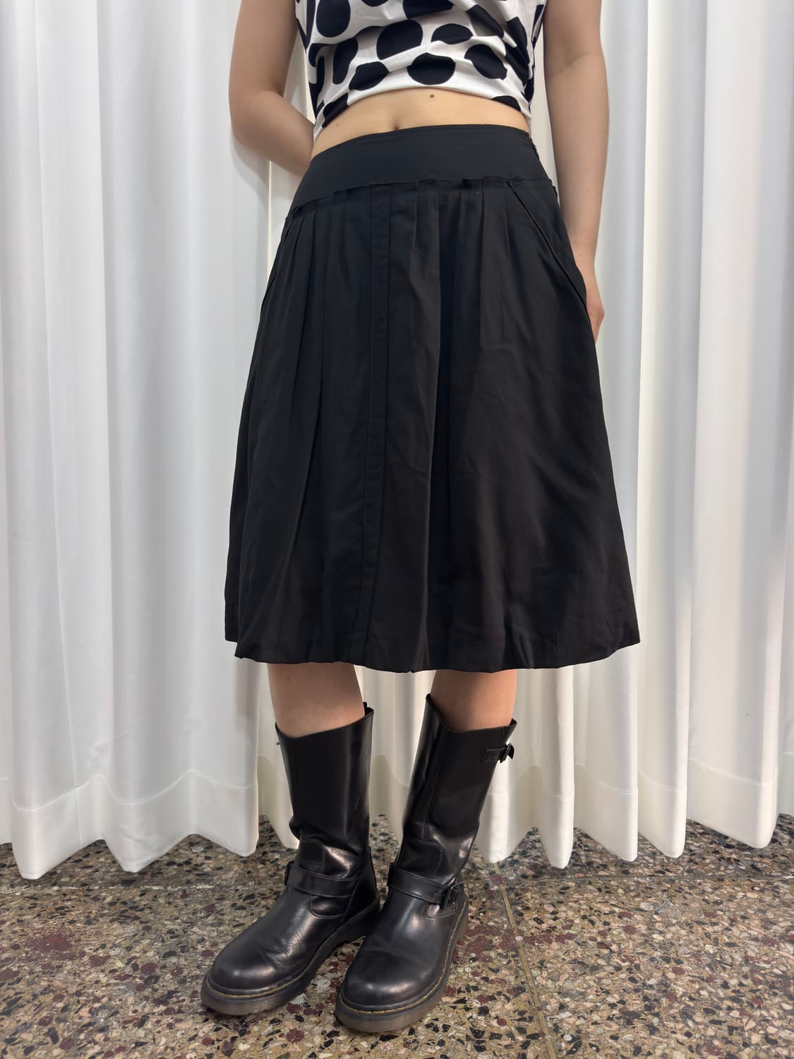 sonia rykiel pleats puff midi skirt 상품이미지3
