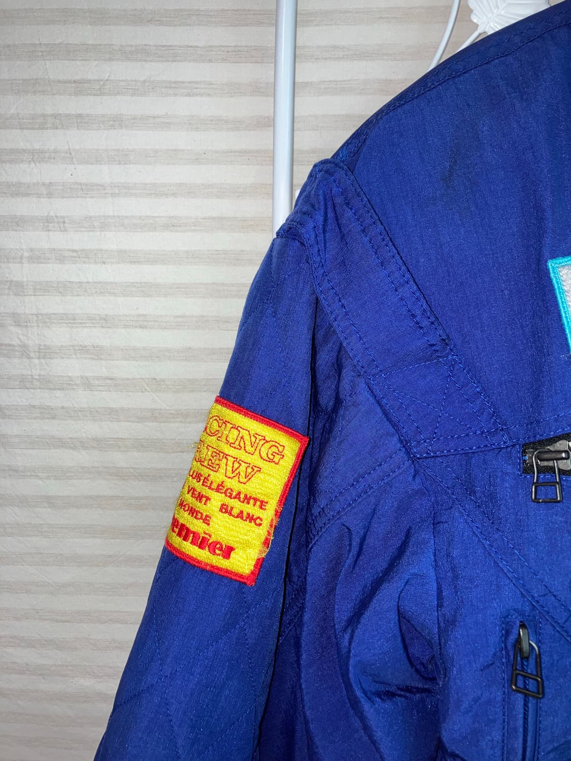 빈티지 블루 와펜 블루종 y2k 스트릿 갸루 펑키 일본빈티지513  fa 상품이미지4