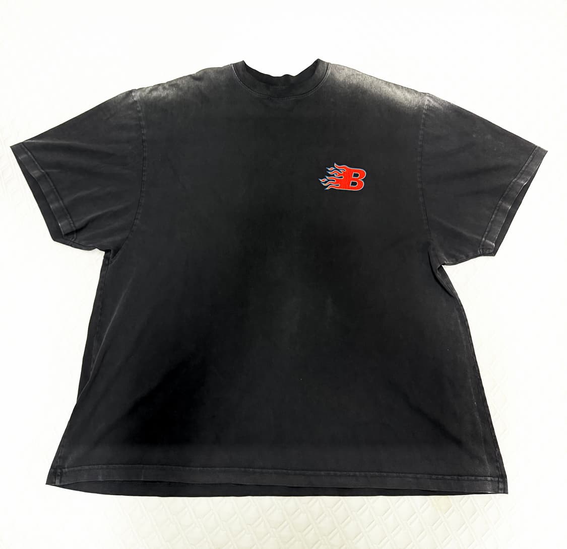 발렌시아가 플레임 b로고 반팔 상품이미지3