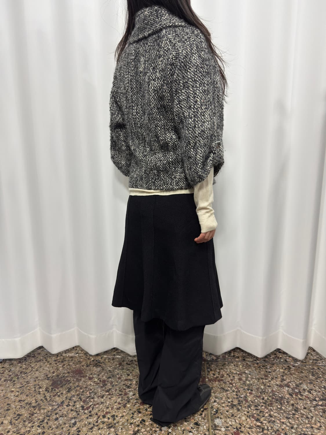 button wool half coat 상품이미지7