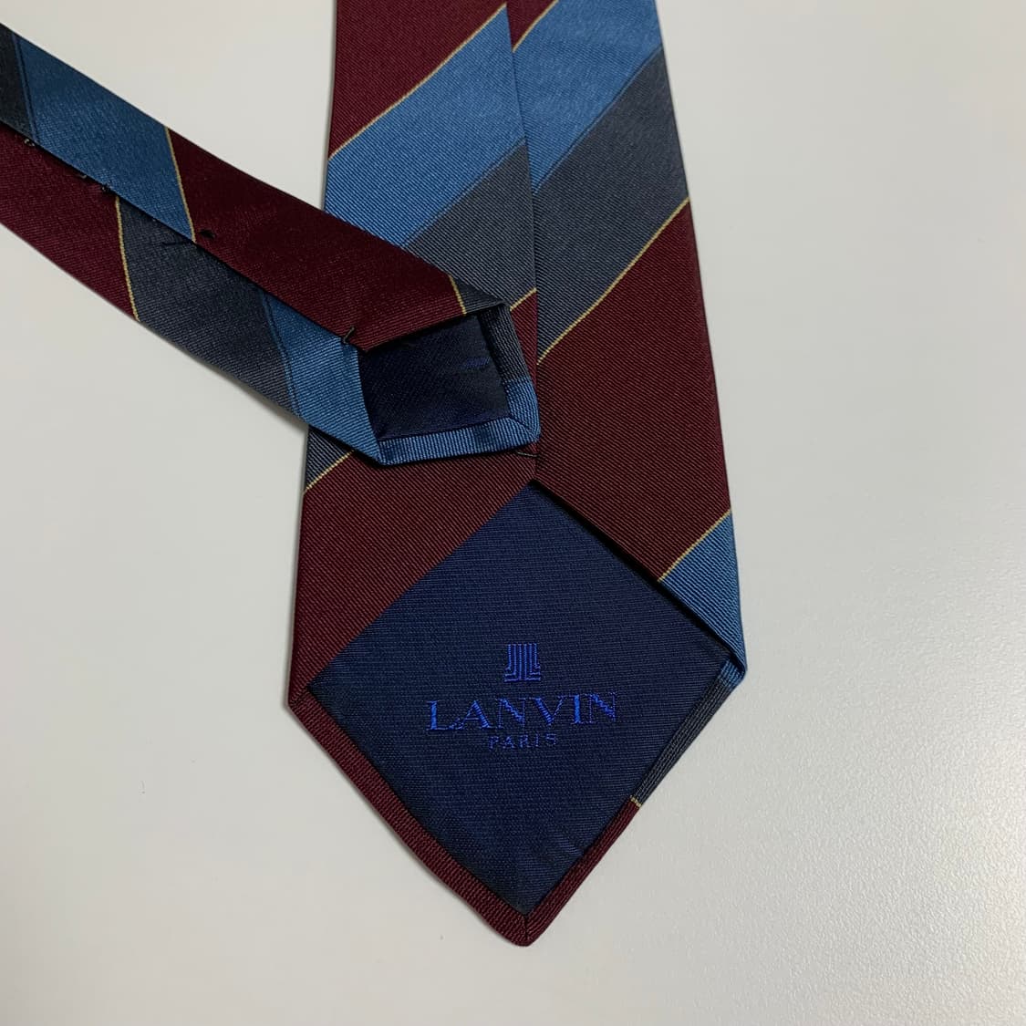 랑방(LANVIN) 레지멘탈 넥타이 명품 클래식정장 A+등급 8cm 상품이미지6