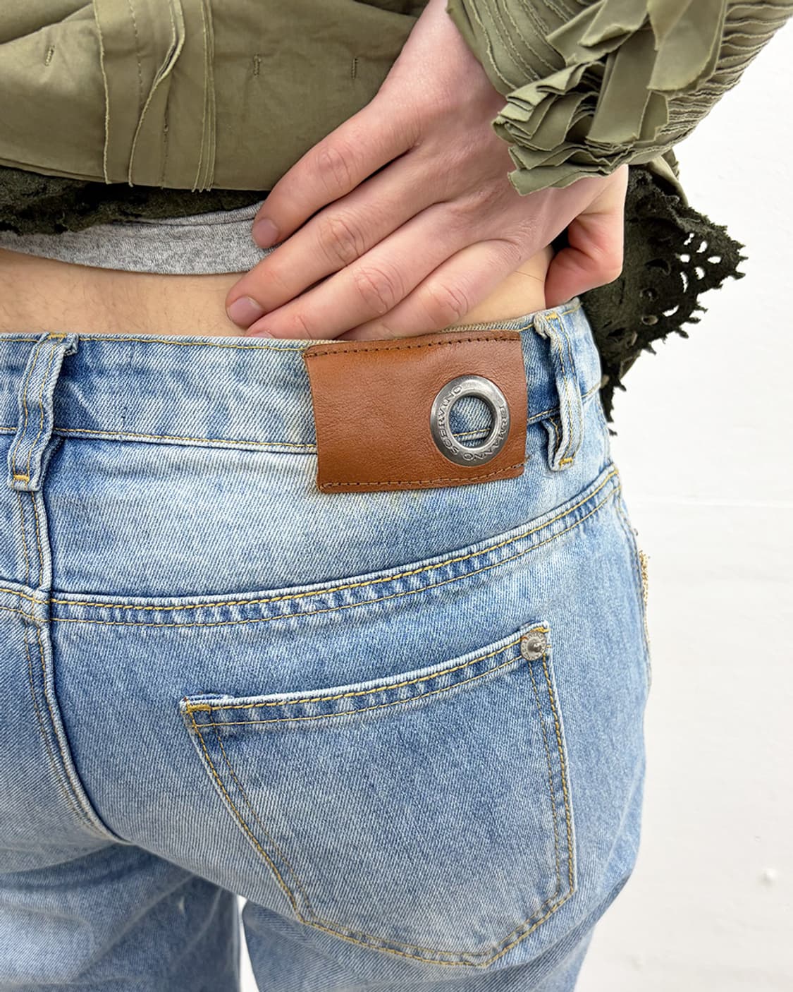 에르마노 설비노 글리터 포인트 데님 팬츠 상품이미지6