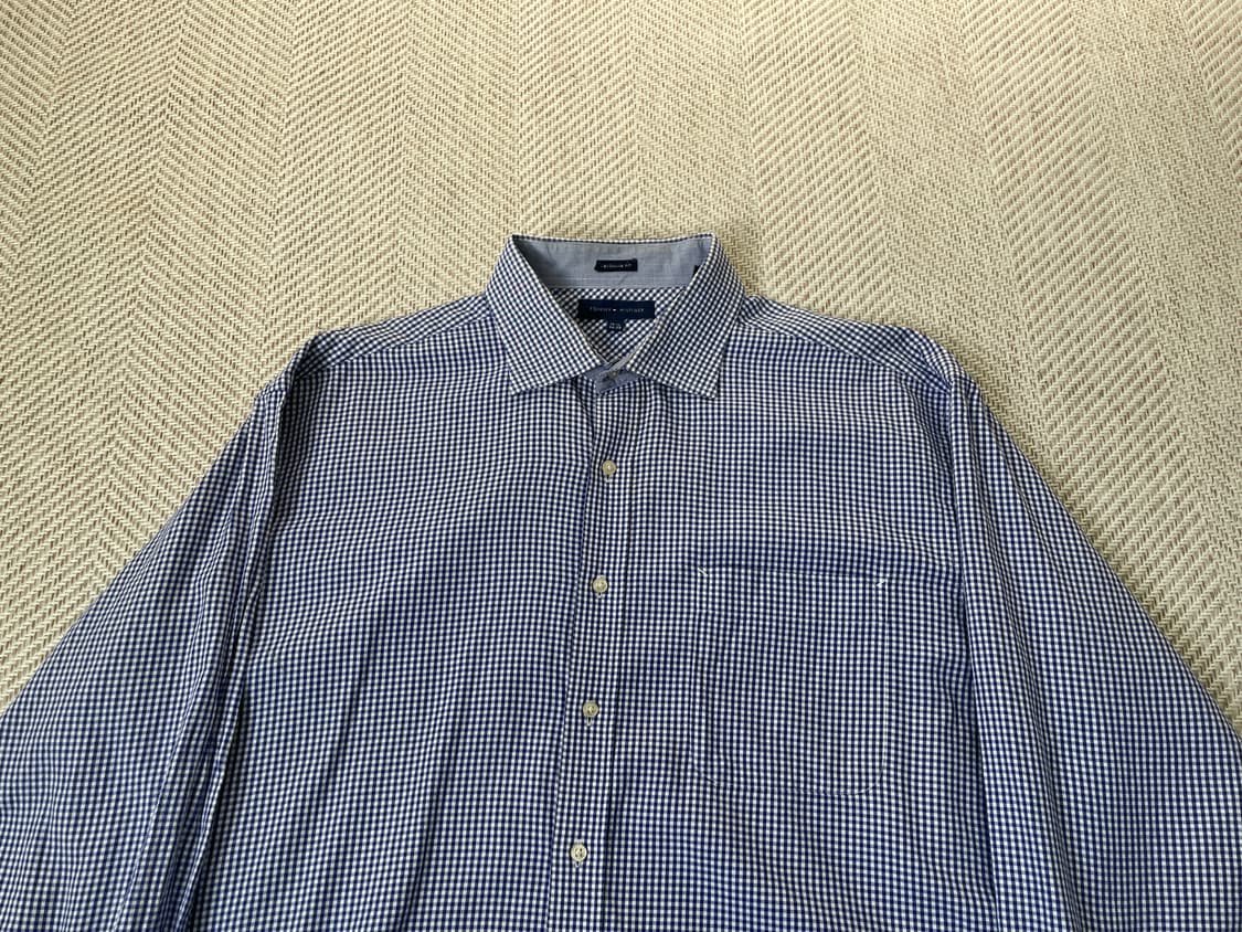 타미힐피거 블루 체크 셔츠  J03541 상품이미지3