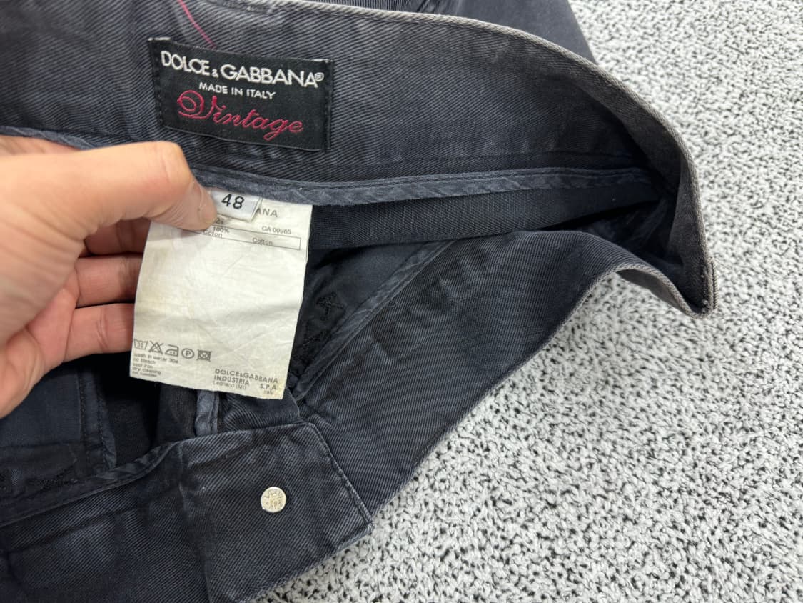 돌체엔가바나 00s 데미지 흑청데님 상품이미지6