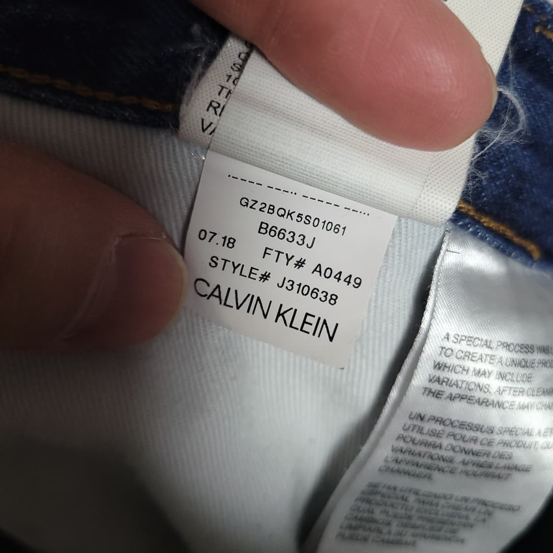 (30) CK 캘빈클라인 청바지 다크블루 상품이미지6