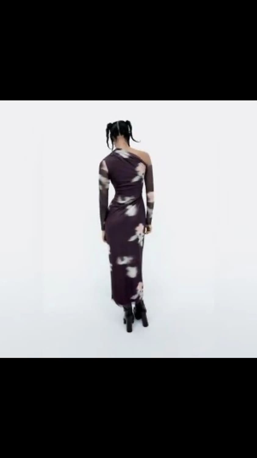 Zara 프린티드 툴레 드레스 상품이미지8