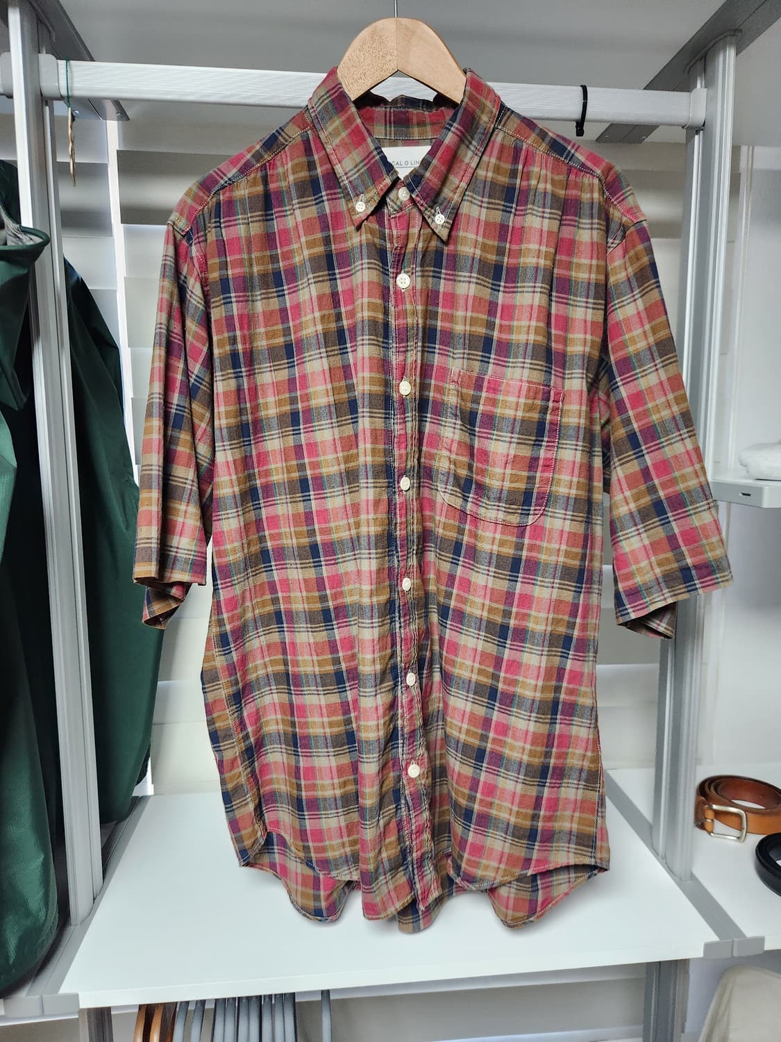 칼오라인(Cal o Line) 트로피칼 마드라스 셔츠 XL사이즈 상품이미지2