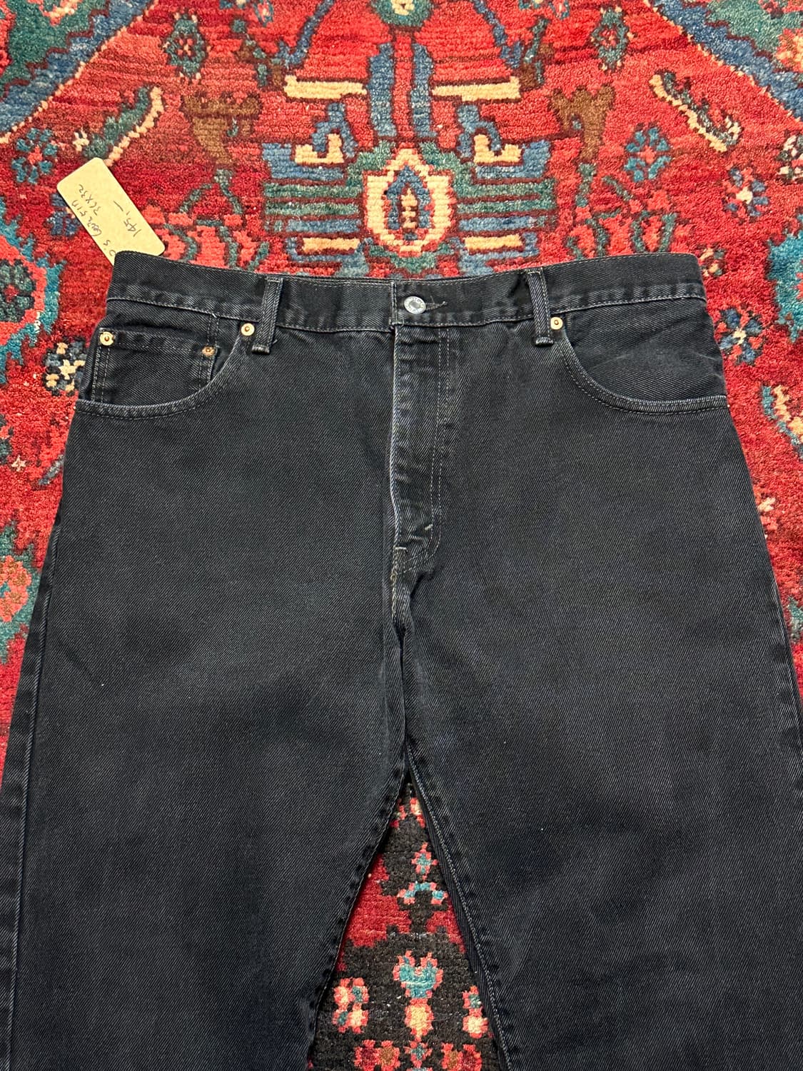 00's 리바이스 517 블랙 부츠컷 플레어진 상품이미지5