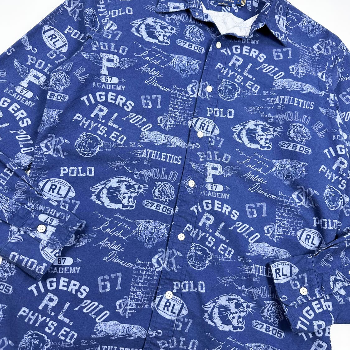 폴로 랄프로렌 클래식 그래픽 프린팅 셔츠 M 상품이미지3