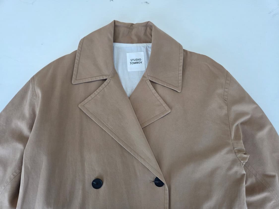 스튜디오톰보이 트렌치코트 브라운 80-90-160 상품이미지3