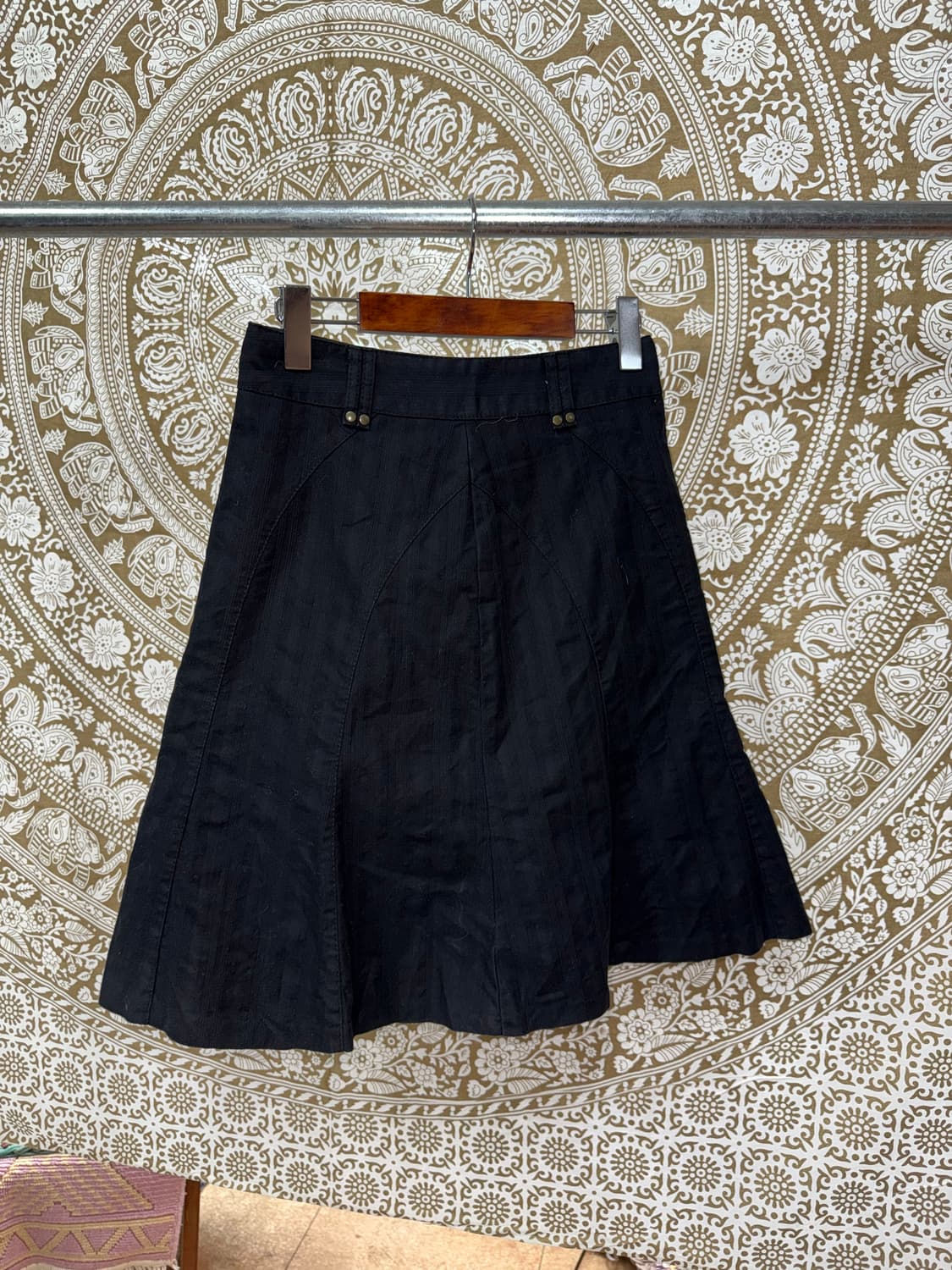 빈티지 여성 코튼 미디스커트  상품이미지3