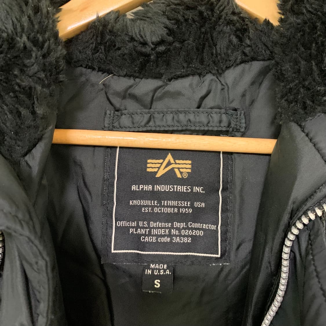 착샷o 알파인더스트리 USA N3B 비대칭버튼 야상패딩플라이트자켓 00s 상품이미지7